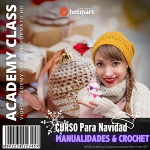 Imagen de portada para Curso online CURSO DE CROCHET Y AMIGURUMIS PARA NAVIDAD