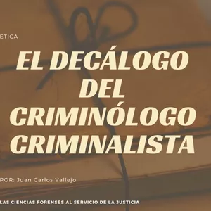 Imagen de portada para Ebook El decálogo del Criminólogo Criminalista
