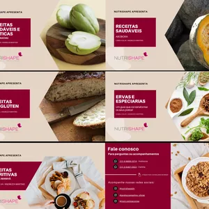 Imagem de capa para o Ebook Combo com 5 ebooks sobre Alimentação e Saúde