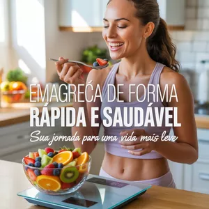 Imagem de capa para o Ebook " Emagreça de forma rápida e saudável "