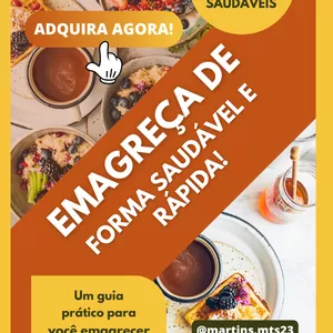 Imagem de capa para o Ebook 25 receitas saudáveis para emagrecer rápido.