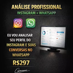 Imagem de capa para o Curso online Análise profissional - WhatsApp e Instagram