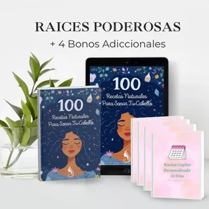 Imagen de portada para Ebook MANUAL DE RAICES PODEROSAS — 100 RECETAS NATURALES PARA TRANSFORMAR TU CABELLO COMPLETAMENTE