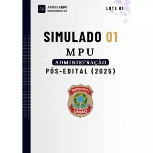 Imagem de capa para o Ebook 07 Simulados Comentados MPU - Administração (Técnico do MPU)