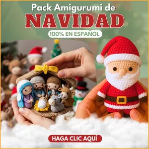 Imagen de portada para Curso online +400 Patrones De Amigurumis Navideños