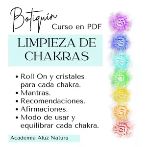 Imagen de portada para Ebook Curso en PDF "Botiquín de limpieza de Chakras"