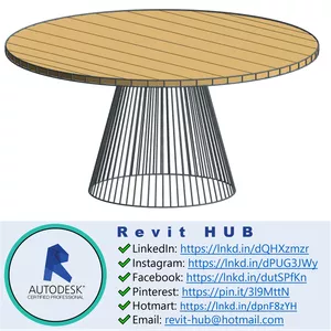 Cover image for Online course 3D HQ Revit family - Table