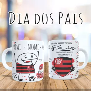 Imagem de capa para o Curso online Arte digital - Caneca Flork ''Pai que ama futebol'' FLAMENGO - DIA DOS PAIS - 