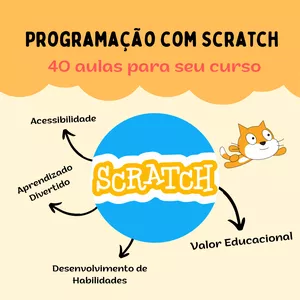 Imagem de capa para o Ebook Curso de Pregramação com Scratch