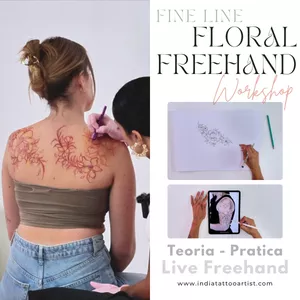 Imagem de Floral Freehand Workshop [PT/BR] criado por India Tattooartist na hotmart