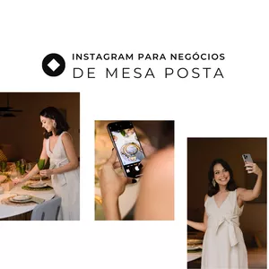 Imagem de capa para o Curso online Instagram para Negócios de Mesa Posta