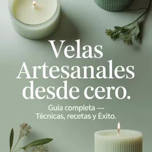 Imagen de portada para Ebook VELAS ARTESANALES DESDE CERO - Guía completa, técnicas , recetas y éxito.
