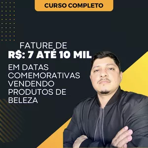 Imagem de capa para o Curso online FATURE DE 7 A 10 MIL REAIS EM DATAS COMEMORATIVAS VENDENDO PRODUTOS DE BELEZA 