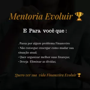 Imagem de capa para o Serviço online Mentoria financeira EVOLUIR 