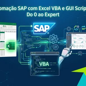 Imagem de Automação SAP com Excel VBA e GUI Scripting: Do 0 ao Expert criado por EDMAURO AMERICO DE CARVALHO na hotmart