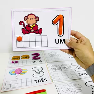 Imagem de capa para o Ebook Números com Massinha 🥳 