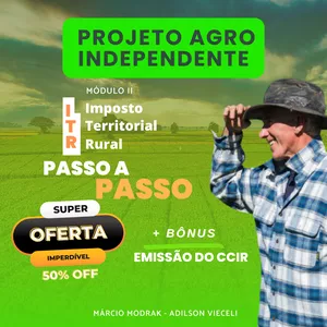 Imagem de capa para o Ebook  Passo a Passo para Você fazer a Declaração do ITR  2024