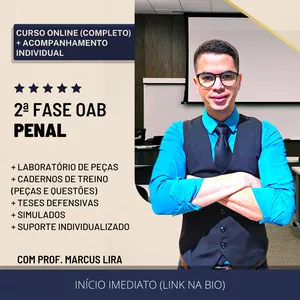 Imagem de capa para o Curso online 2ª FASE 0AB - PENAL