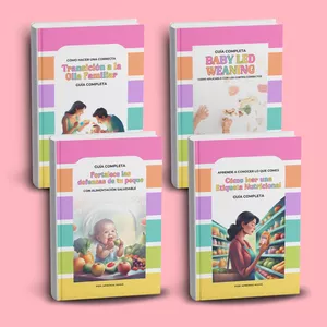 Imagen de portada para Ebook [Bundle 4 Guías]: Transición a la Olla + BLW + Aumentar defensas + Etiquetas Nutricionales