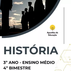 Imagem de capa para o Ebook História 3º Ano 4º Bimestre (Ensino Médio) - Apostila com Planos de Aula