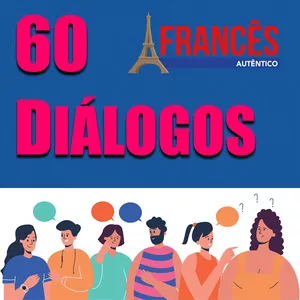 Imagem de capa para o Ebook 60 Diálogos em Francês (Áudio Nativo)