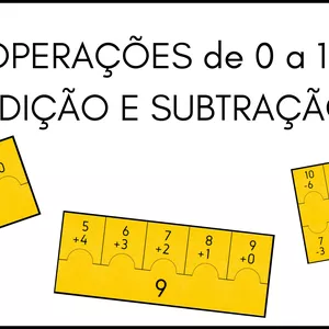 Imagem de capa para o Ebook Operações de 0 a 10 - Adição e subtração