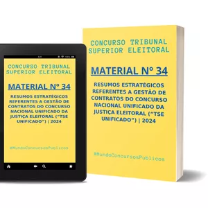 Imagem de capa para o Ebook Material 34 - Gestão de Contratos para o TSE