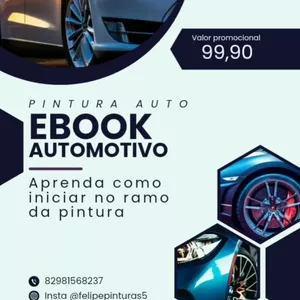 Imagem de capa para o Ebook Curso de pintura automotiva 