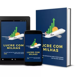 Imagem de capa para o Ebook LUCRE COM MILHAS