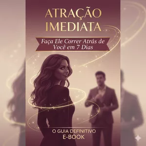 Imagem de capa para o Ebook Atração Imediata — Faça Ele Correr Atrás de Você em 7 Dias