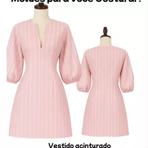 Imagem de capa para o Ebook molde vestido acinturado em pdf  pp ao g5