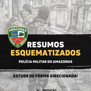 Imagem de capa para o Curso online PMAM - APOSTILA DIGITAL + Cronograma de Estudos + Simulados Comentados (Soldado)