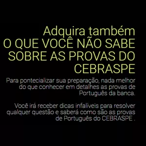 Imagem de capa para o Curso online O que você não sabe sobre as provas de Português do CEBRASPE