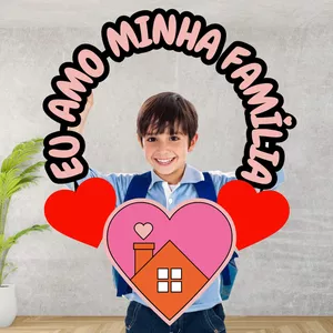 Imagem de capa para o Ebook ❤️ BAMBOLÊ INTERATIVO PARA FOTOS – EU AMO MINHA FAMÍLIA ❤️