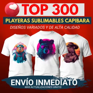 Imagen de portada para Curso online TOP 300 PLAYERAS SUBLIMABLES CAPIBARA