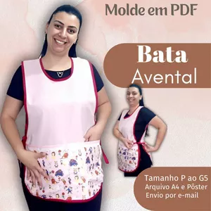 Imagem de capa para o Ebook MOLDE EM PDF  BATA AVENTAL 