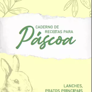 Imagem de capa para o Ebook Caderno de Receitas para a Páscoa
