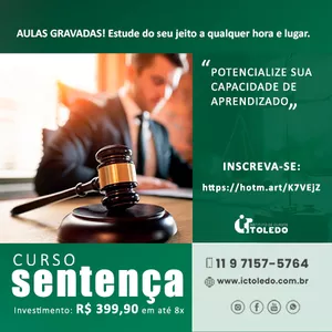 Imagem de capa para o Curso online CURSO IC TOLEDO SENTENÇA TRABALHISTA