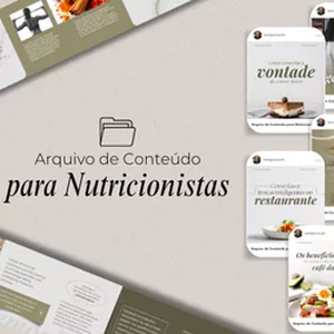 Imagem de capa para o Curso online Arquivo de Conteúdo para Nutricionistas