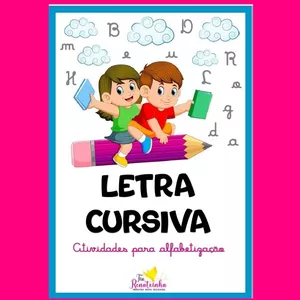 Imagem de capa para o Ebook LETRA CURSIVA- ALFABETIZAÇÃO