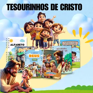 Imagem de capa para o Curso online TESOURINHOS DE CRISTO - ATIVIDADES BIBLICAS PARA CRIANÇAS 