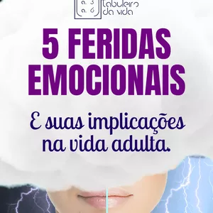 Imagem de capa para o Ebook 5 FERIDAS EMOCIONAIS E SUAS IMPLICAÇÕES NA VIDA ADULTA + DINÂMICA DE QUEBRA DOS PADRÕES NEGATIVOS