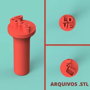 Imagem de capa para o Curso online Arquivo STL - Carimbos para Brigadeiro - Tema Apaixonados