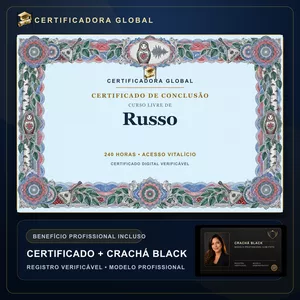 🔥 BOLSA 100% [APLICADA] - [MATRÍCULA] CURSO DE FORMAÇÃO EM RUSSO - ACESSO VITALÍCIO - CRACHÁ BLACK + REGISTRO - CASHBACK R$ 25 - BÔNUS APOSTILA EXTRA - CG>