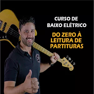 Curso CURSO DE BAIXO ELÉTRICO - DO ZERO À NOÇÕES DE PARTITURA