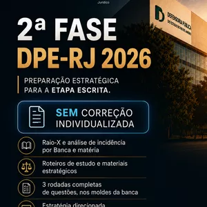 DPE-RJ - 2ª FASE | SEM CORREÇÃO INDIVIDUALIZADA