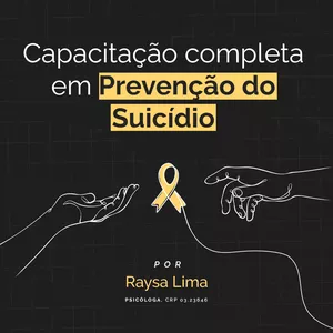 Imagem de capa para o Curso online CAPACITAÇÃO COMPLETA EM PREVENÇÃO DO SUICÍDIO 