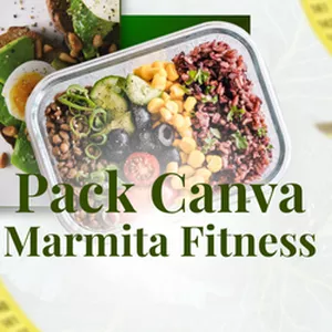 Imagem do curso Pack Canva Marmita Fitness