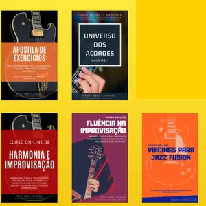CURSO COMPLETO DE HARMONIA E IMPROVISAÇÃO / PACOTE COM CINCO CURSOS