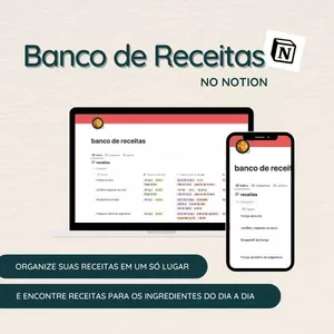 Imagem de capa para o Curso online Banco de Receitas no Notion
